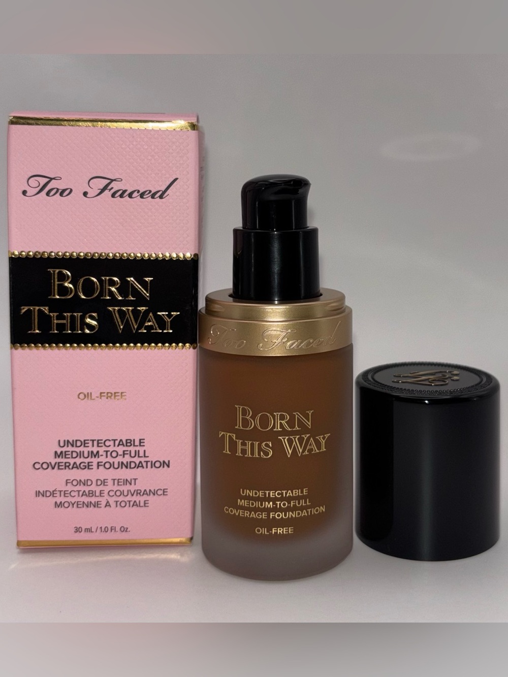 Too Faced Born This Way Foundation Spiced Rum NIB 1 oz